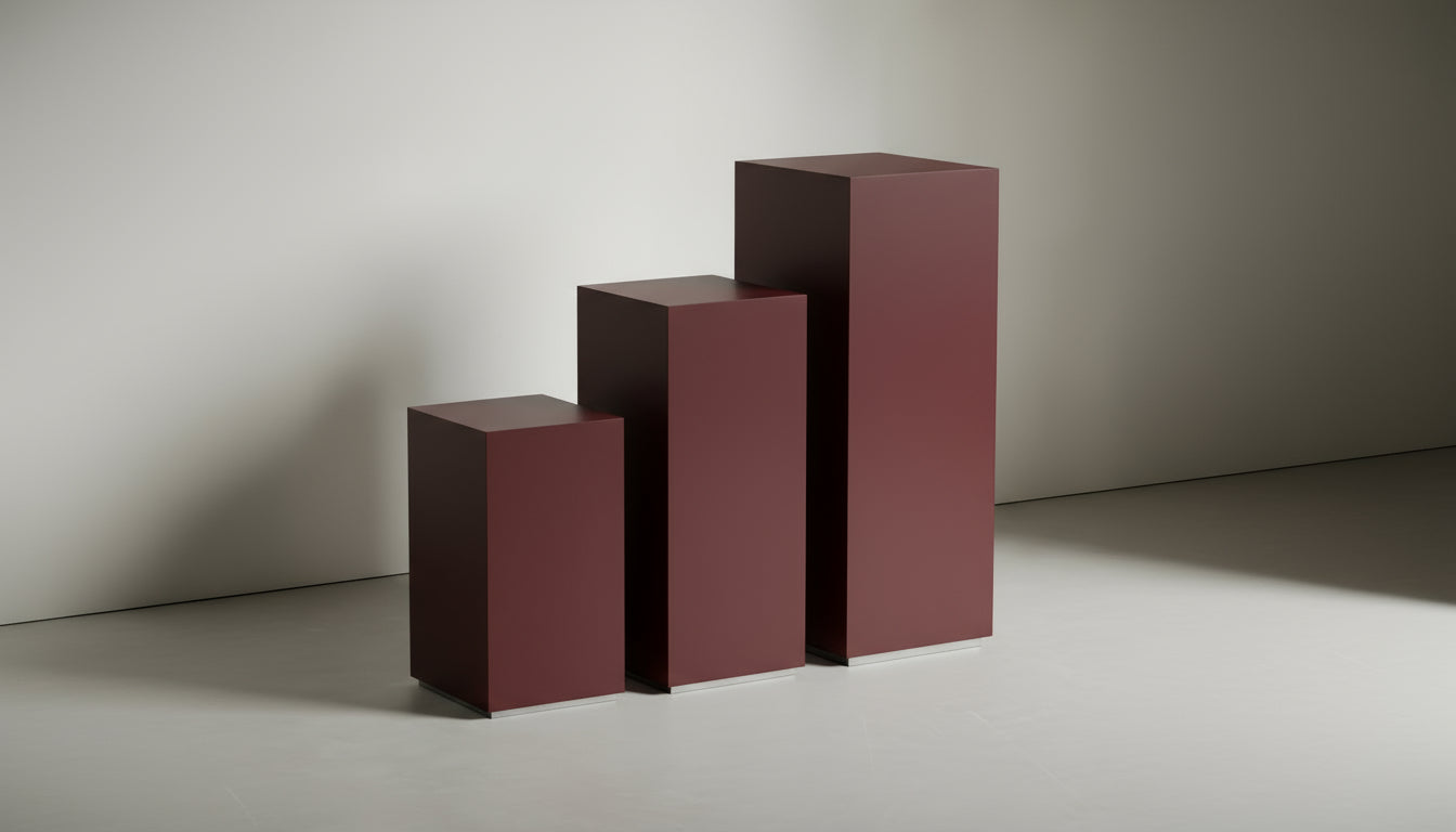 Display Column | Deep Burgundy