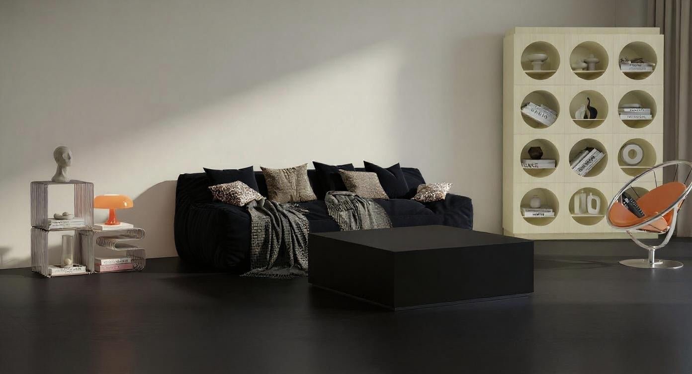 Stoły kawowe | Architektoniczny czarny - BY GEOMADE